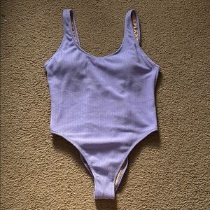 NWT Cotton On Body Ariel Purple Crinkle Scoop Back Cheeky One Piece Size XL